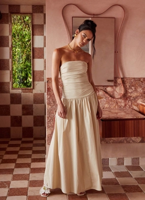 Carmel Maxi Dress - Ivory Simple Form