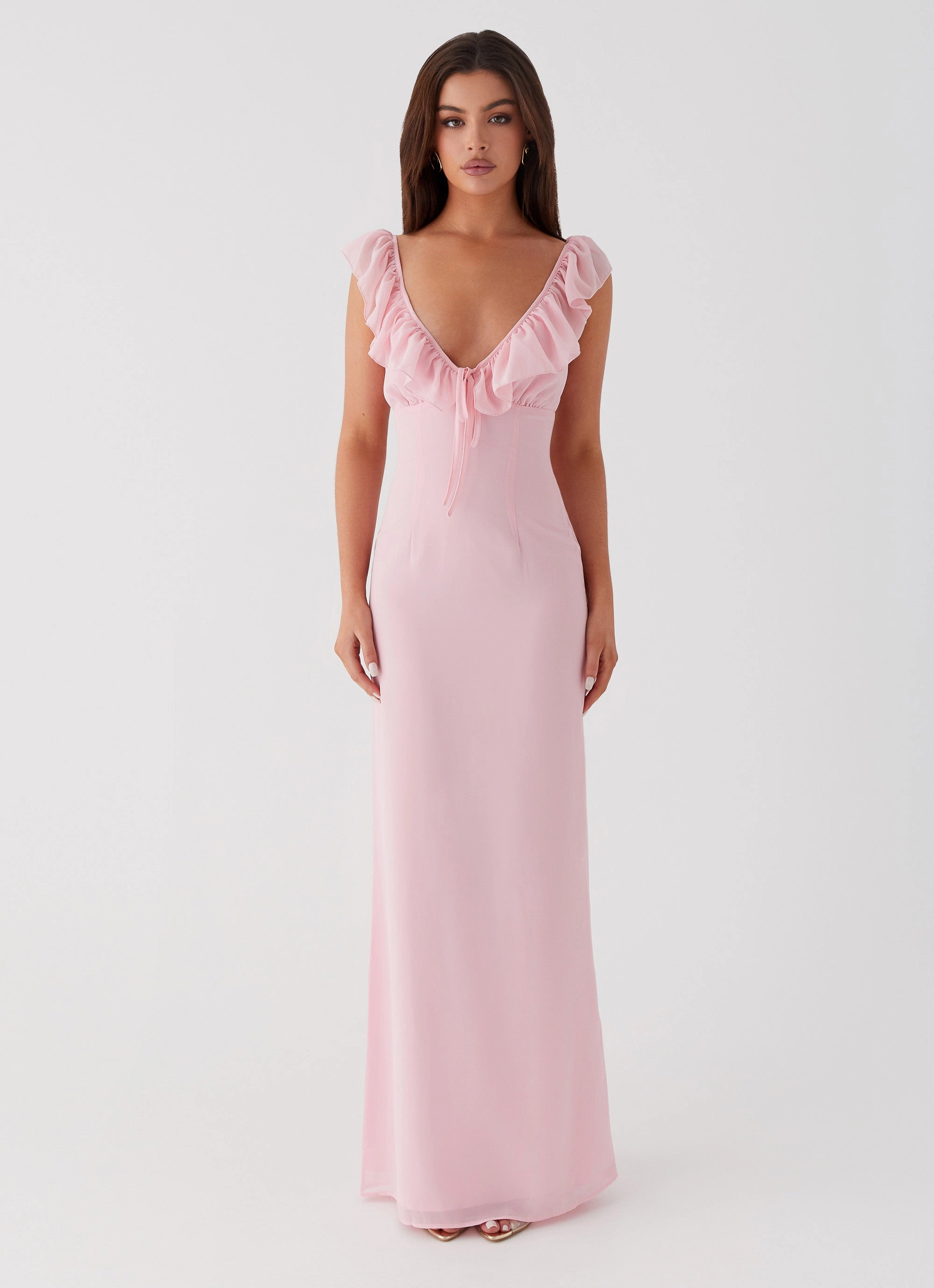 Silvie Maxi Dress - Pink Pure Elegance Fall Outfit