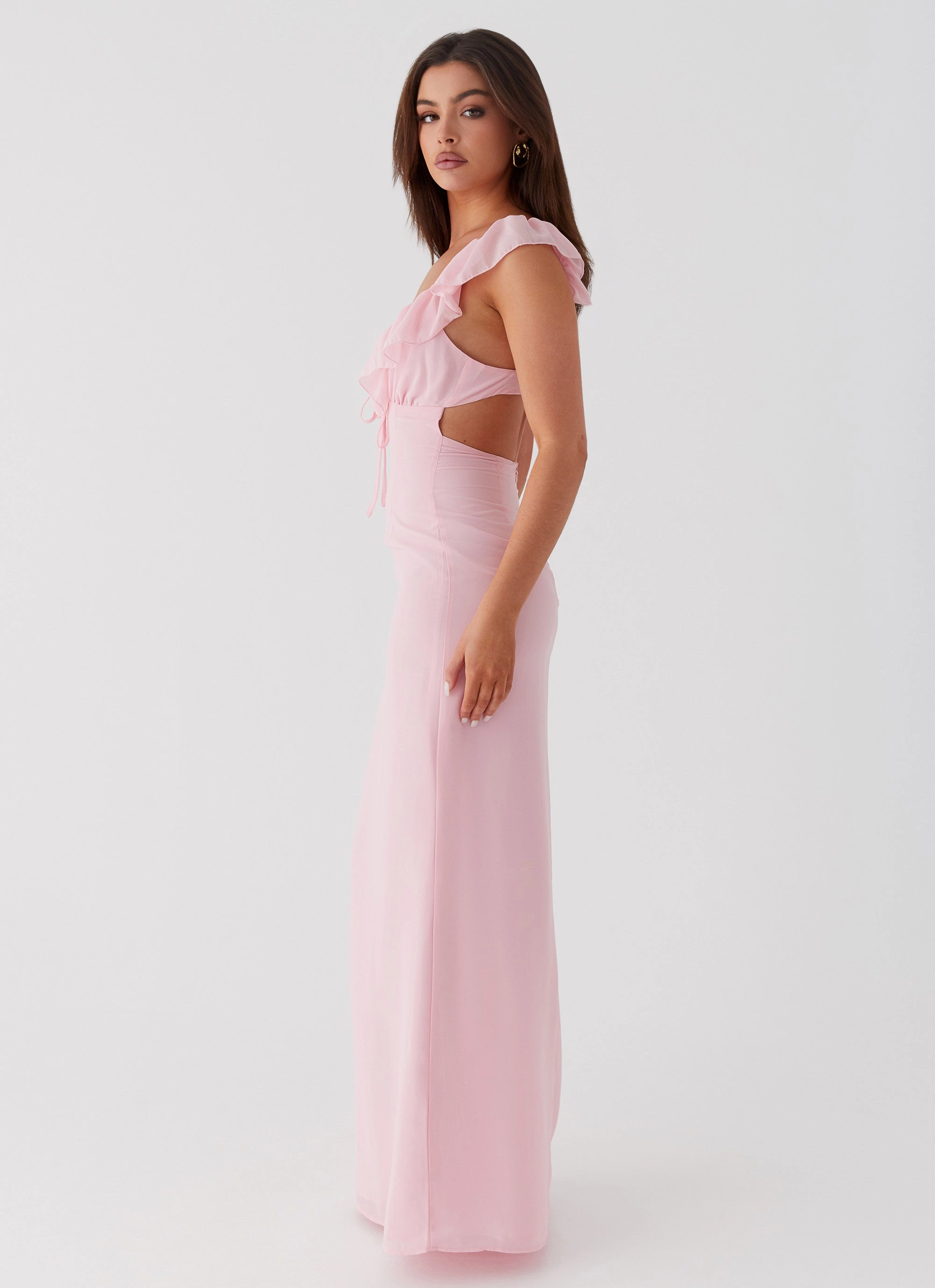 Silvie Maxi Dress - Pink Fluid Shape