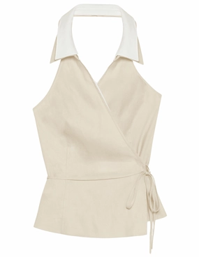 Quick Wash high traffic areas Simkhai Campbell Linen Halter