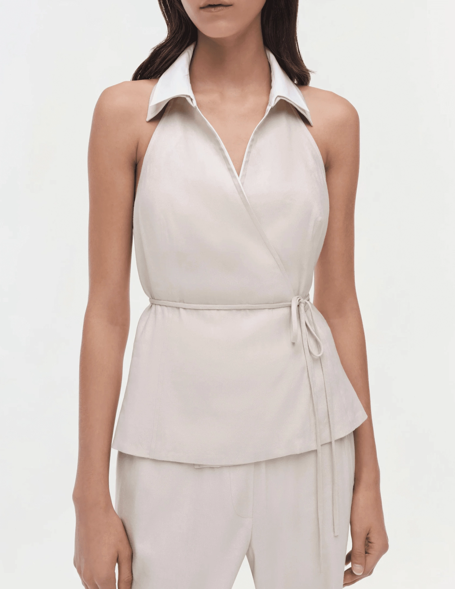 Adjustable loop Simkhai Campbell Linen Halter