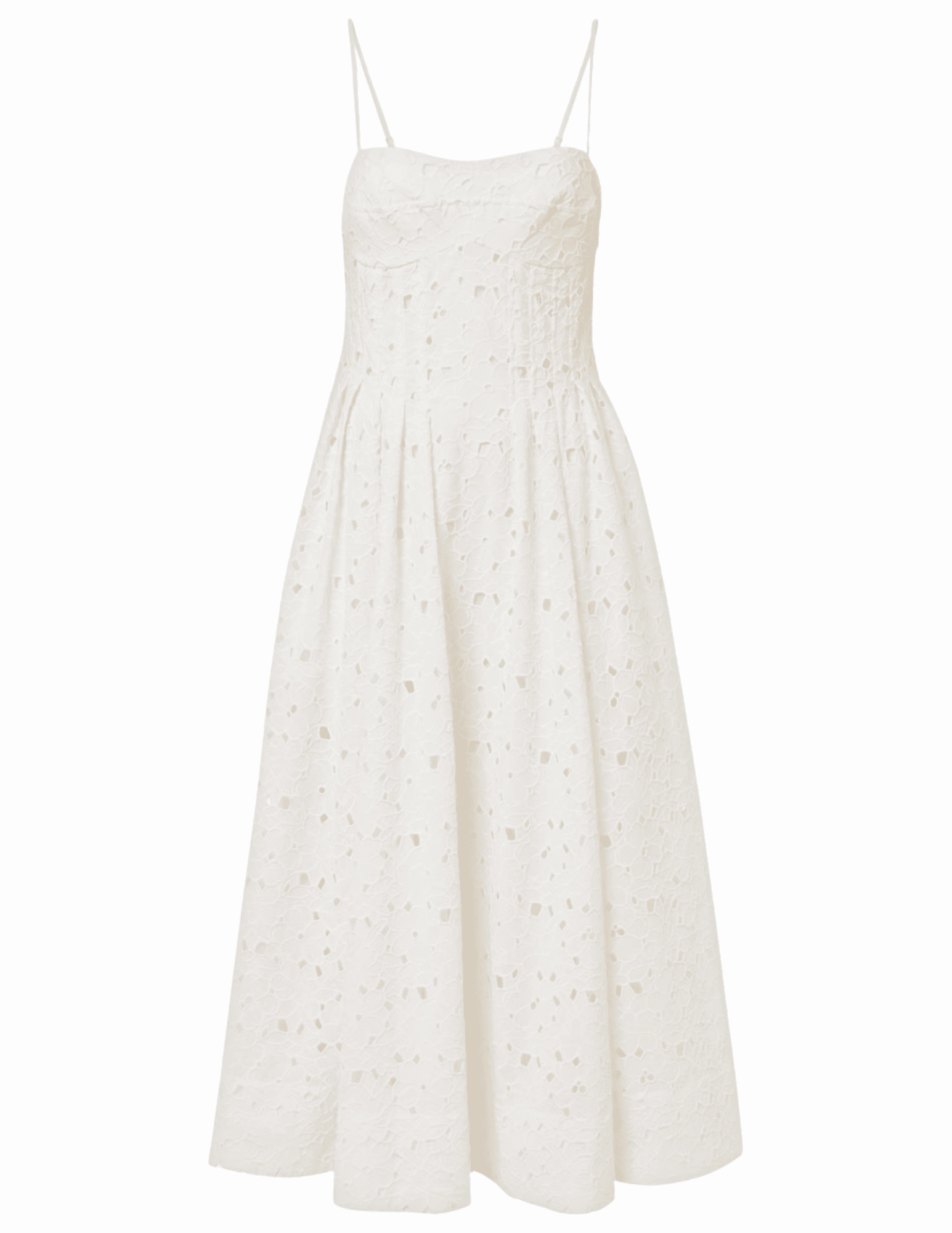 Simkhai Kittiya Eyelet Bustier Sleeveless Midi Dress - SALE wrap waist Special-Edition