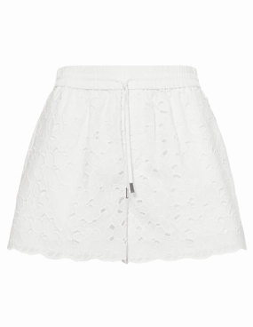 Vacation Outfit Simkhai Laurence Eyelet Cotton Shorts