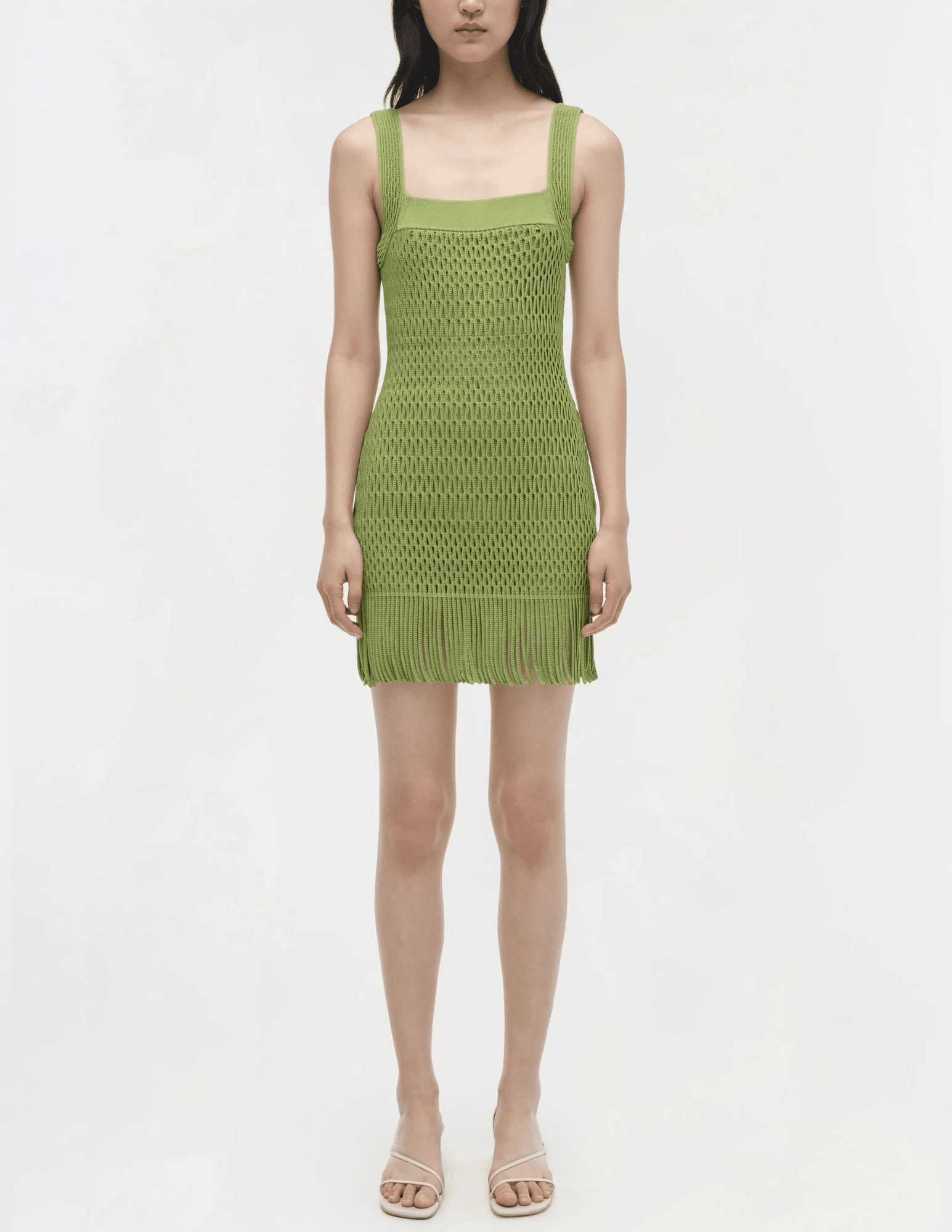 Simkhai Lyria Fringe Mini Dress SALE Outdoor Ready Comfort Cushioning