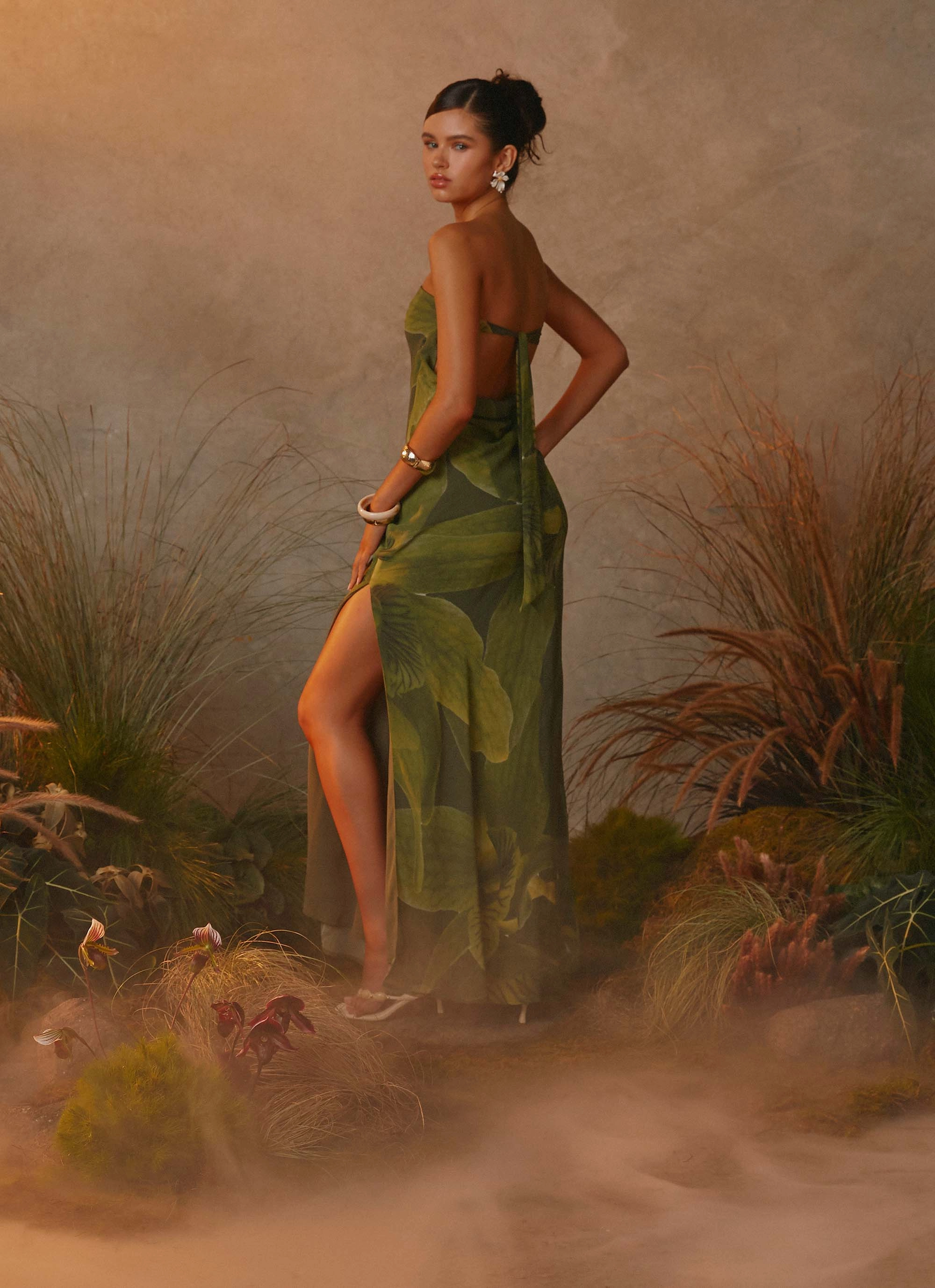 Soft and Relaxed Soft Shape Nettle Maxi Dress - Tropic Floral