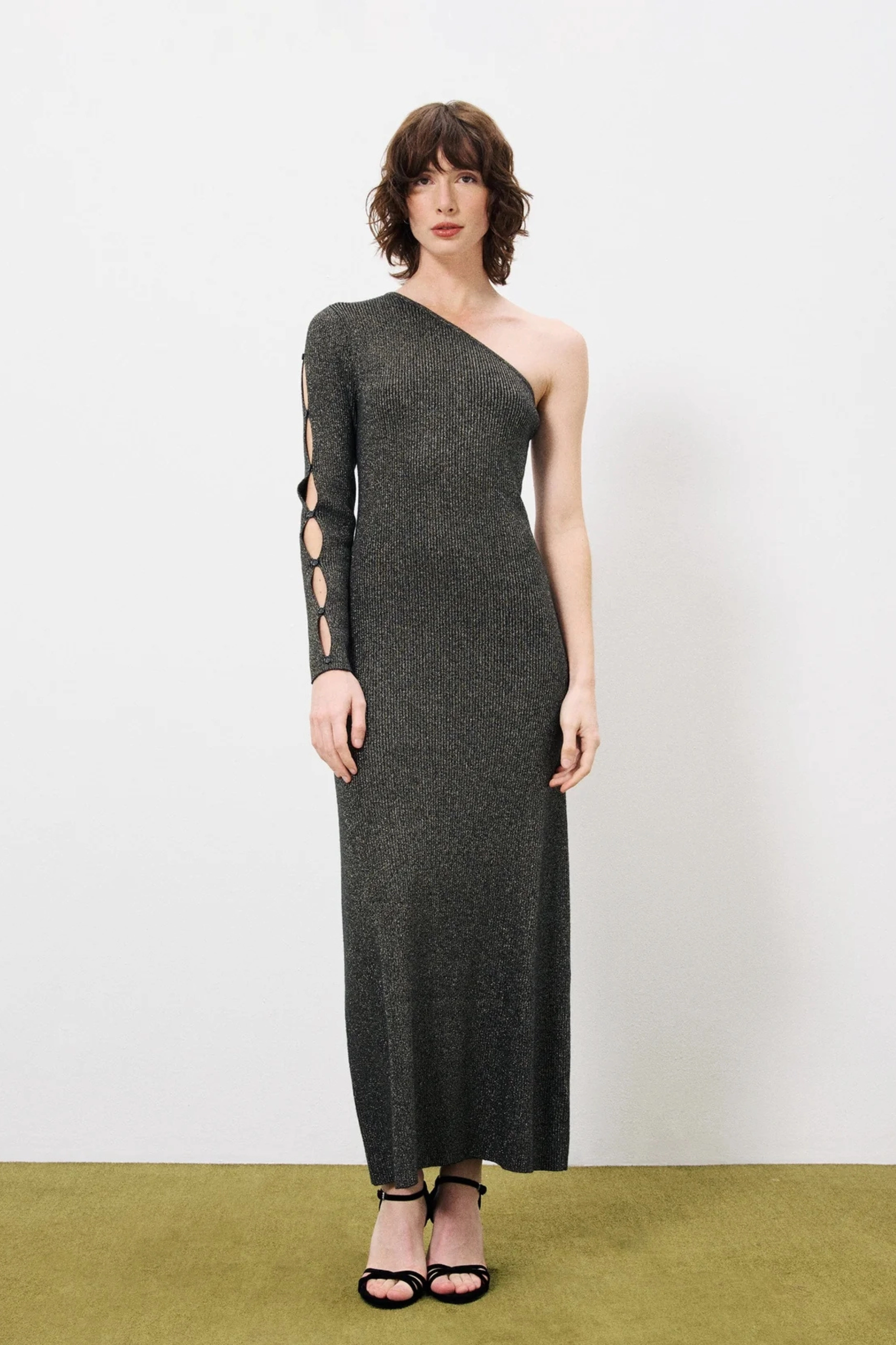 FRNCH Adnise Maxi Dress Sculpted Fit Daily Chic