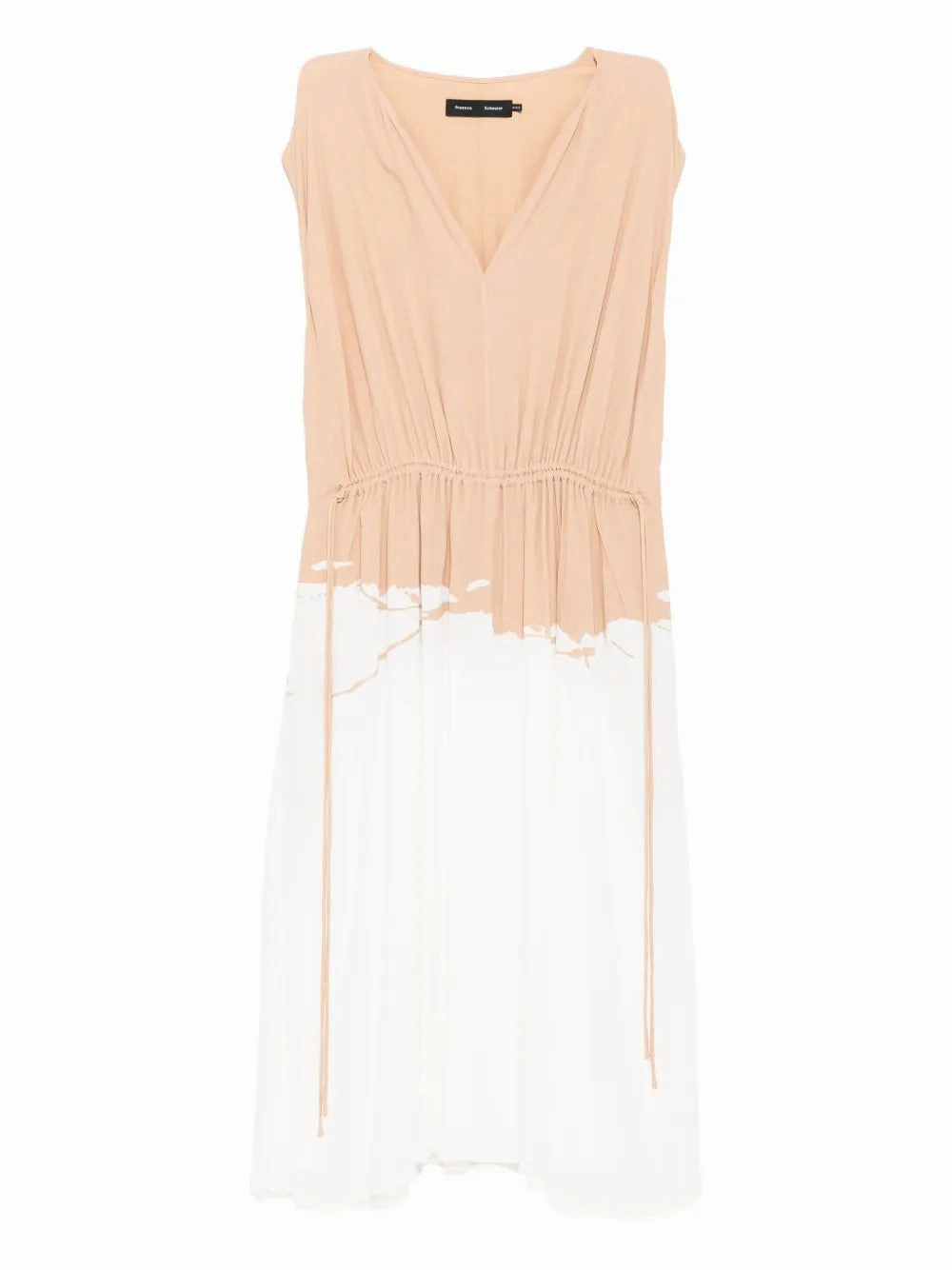 Ezra Dress in Khaki Multi Airy Weave Floral Swing