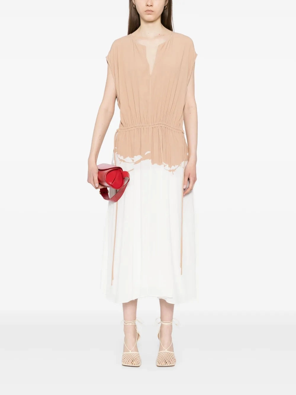 Ezra Dress in Khaki Multi Fashion Mix