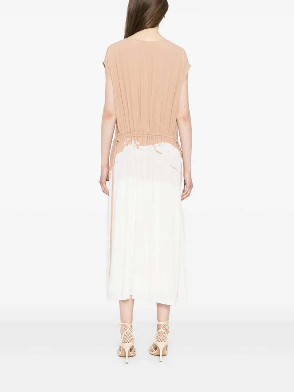 DoubleNeedle Stitching Cooling Technology Ezra Dress in Khaki Multi