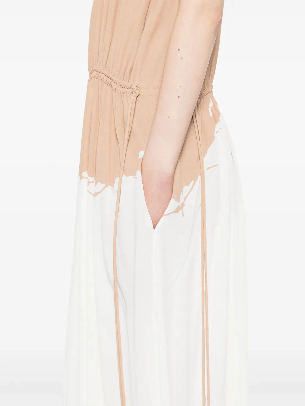 Sleek and Simple Movement Ready Ezra Dress in Khaki Multi