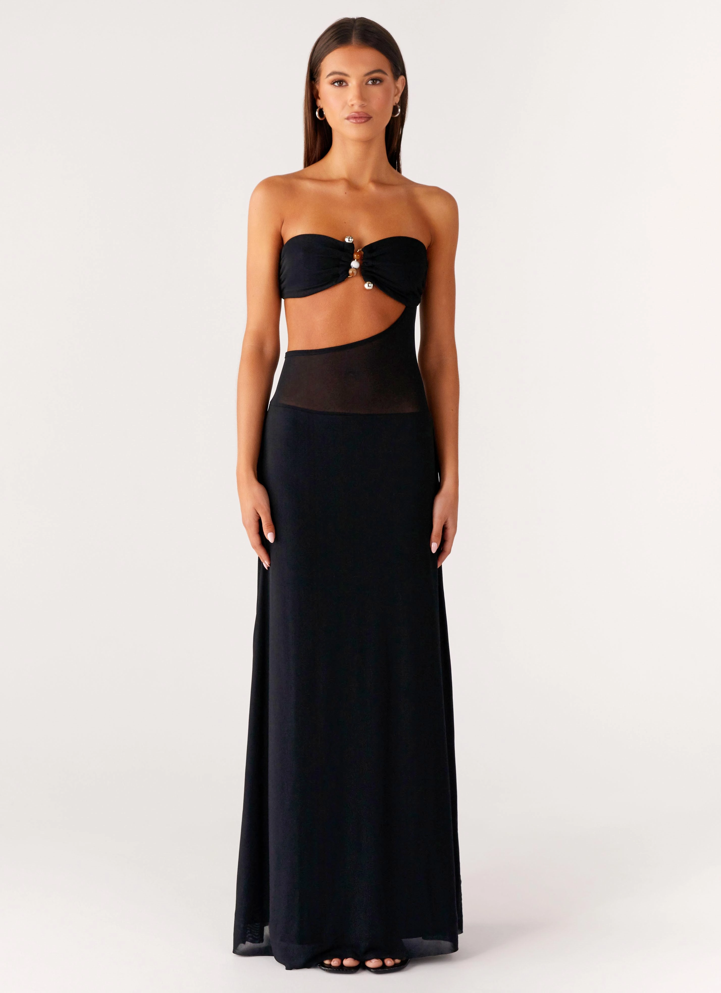 No Apologies Maxi Dress - Black Breeze Flow