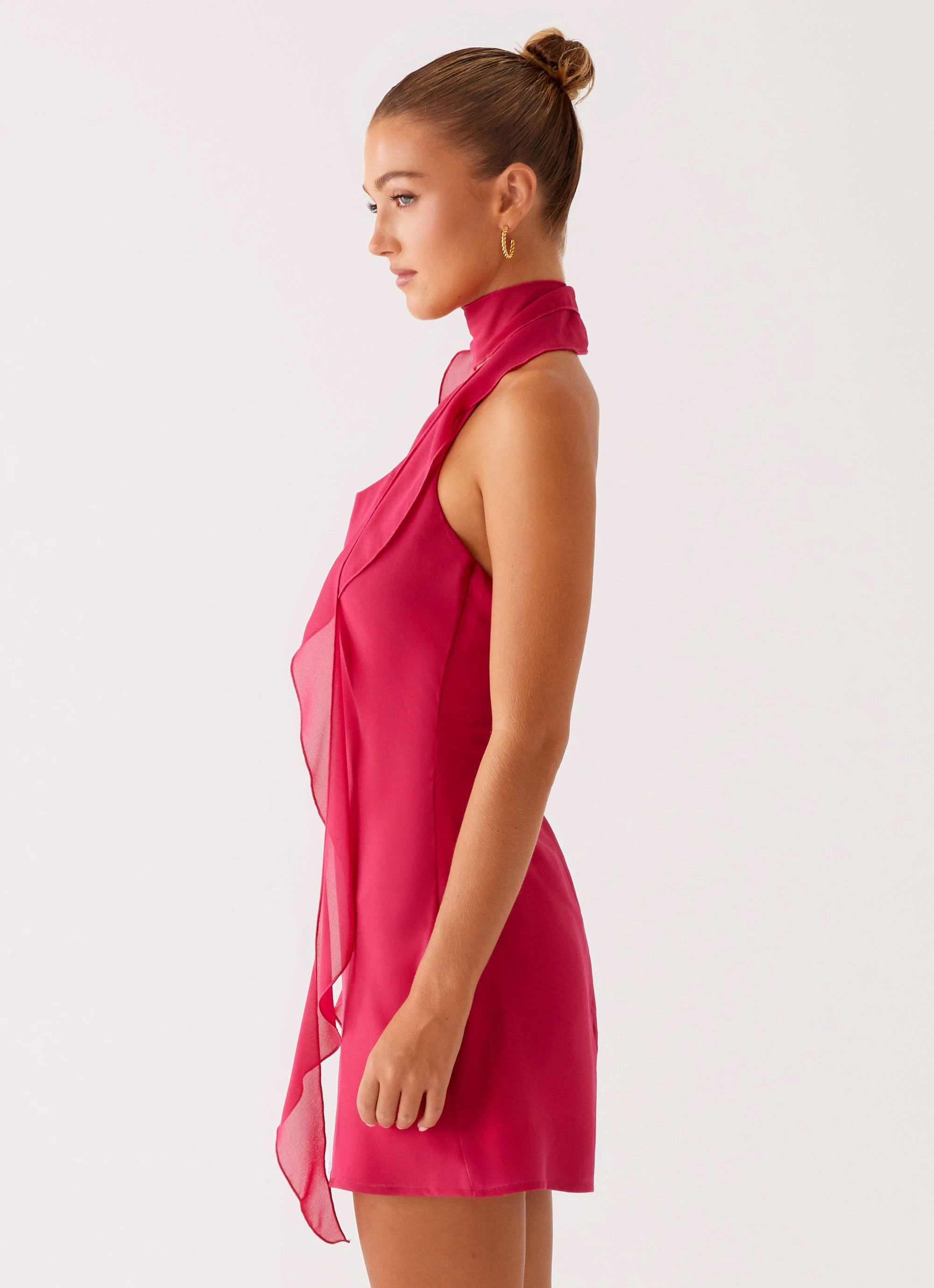 Tanner Mini Dress - Fuchsia Chill Base Dainty Finish