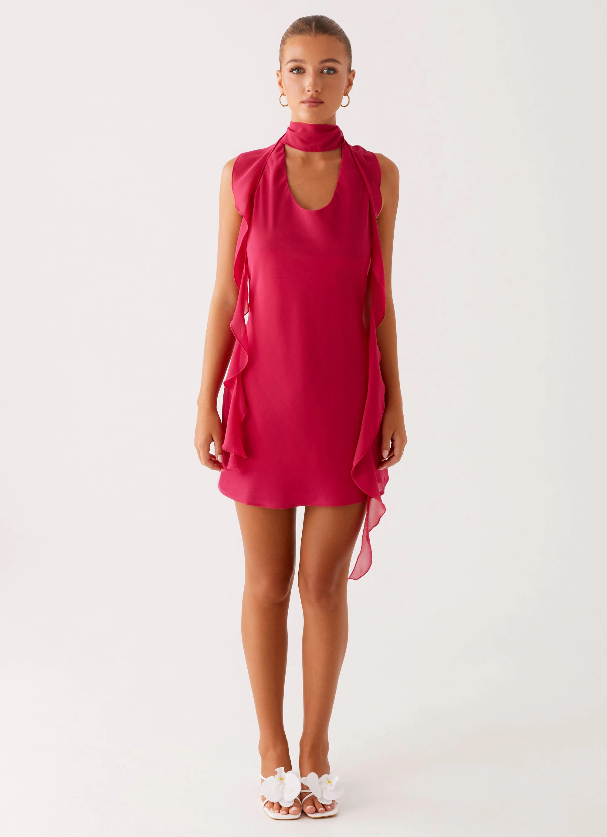 Simple Chic Soft Hue Tanner Mini Dress - Fuchsia