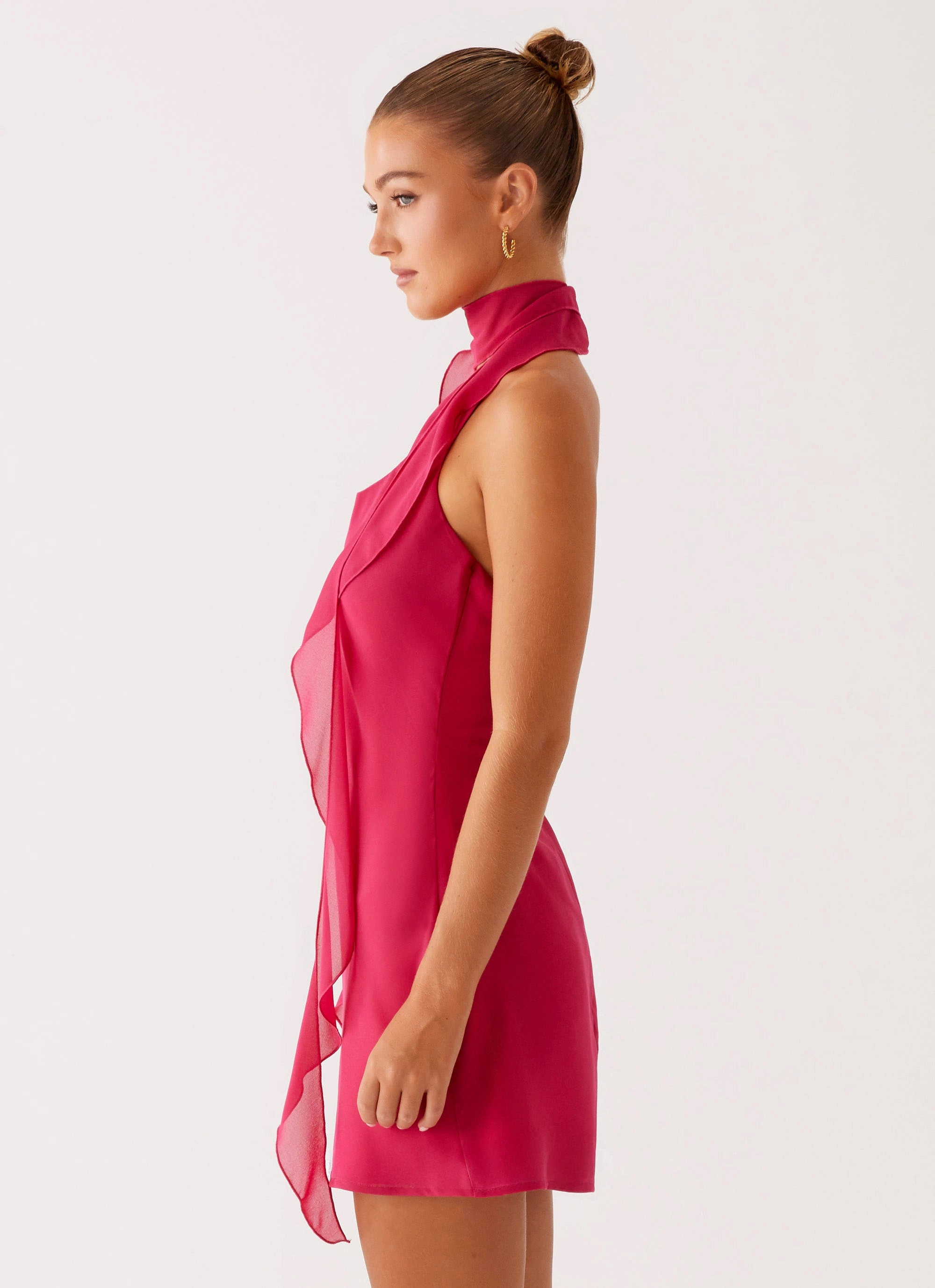 Tanner Mini Dress - Fuchsia Dreamy Simplicity Neutral Feel
