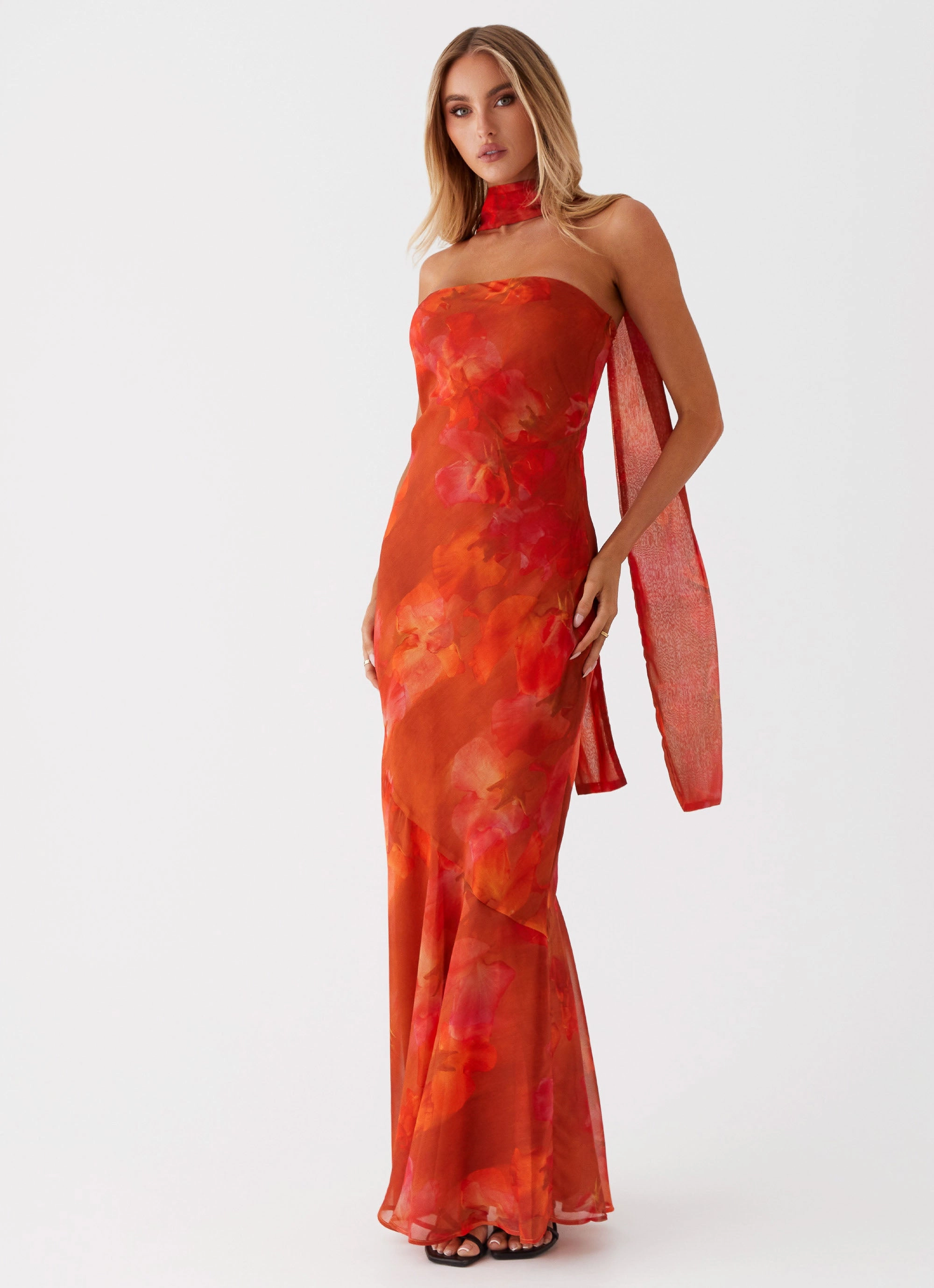Under The Pagoda Maxi Dress - Amber NonIrritatingLining