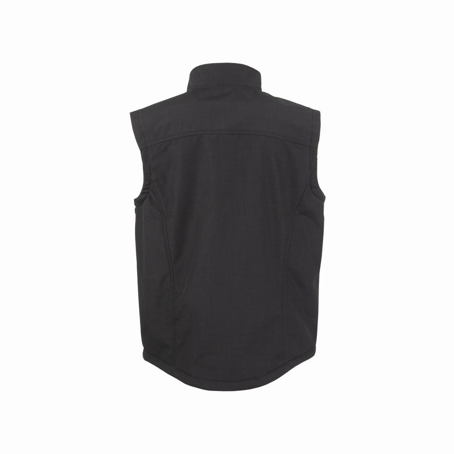 STS Ranchwear Mens Weston Black Poly/Spandex Softshell Vest Checkered Style Multi Layer Construction
