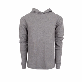 STS Ranchwear Mens Essential Heather Gray Cotton Blend Hoodie DoubleLayered Collar Smart Design