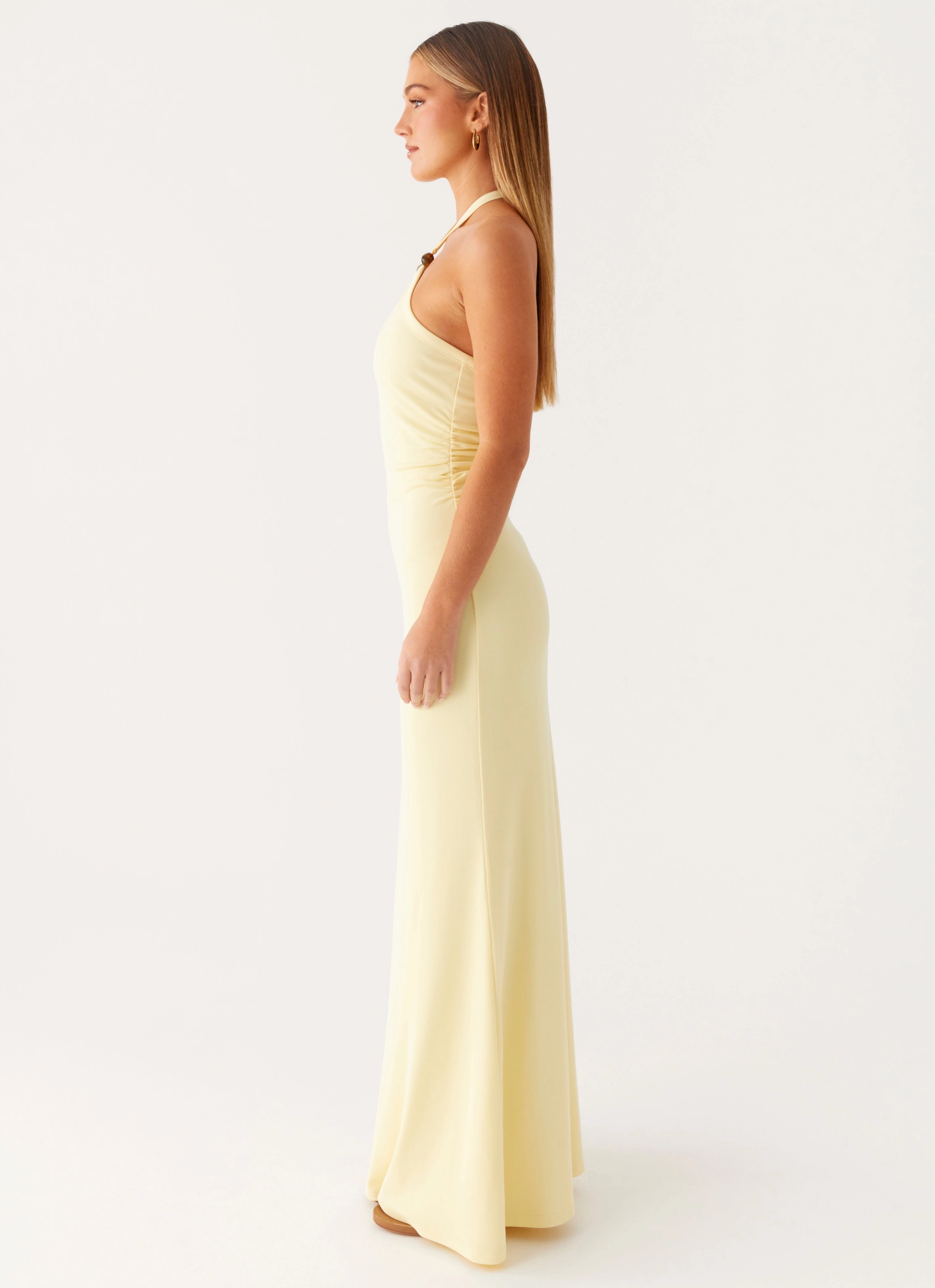 Instant Attraction Maxi Dress - Yellow Romantic Soft