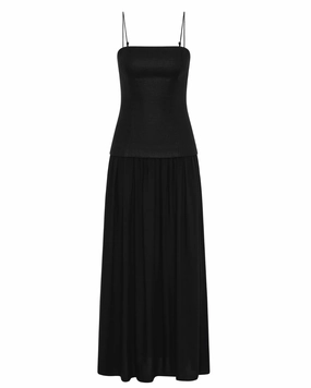 Lenise Maxi Dress in Black Sophisticated Look Versatile Piece