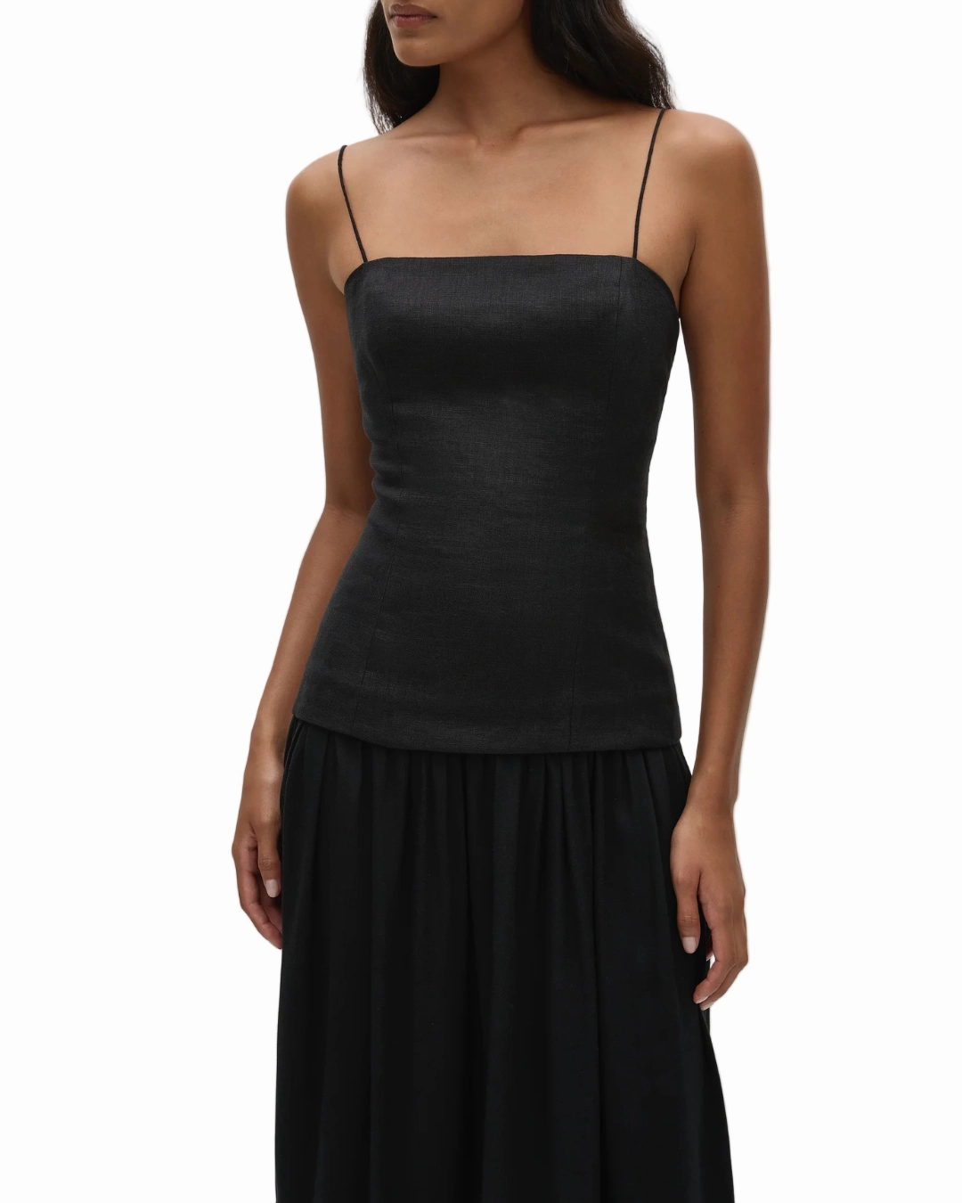 Chill Detail Lenise Maxi Dress in Black