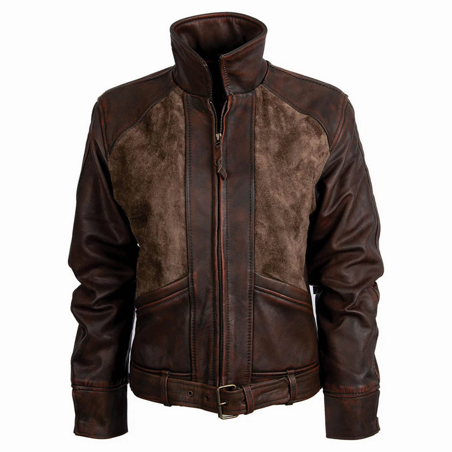 STS Ranchwear Womens The Vanity Cherry Chocolate Leather Jacket ThermalInsulation