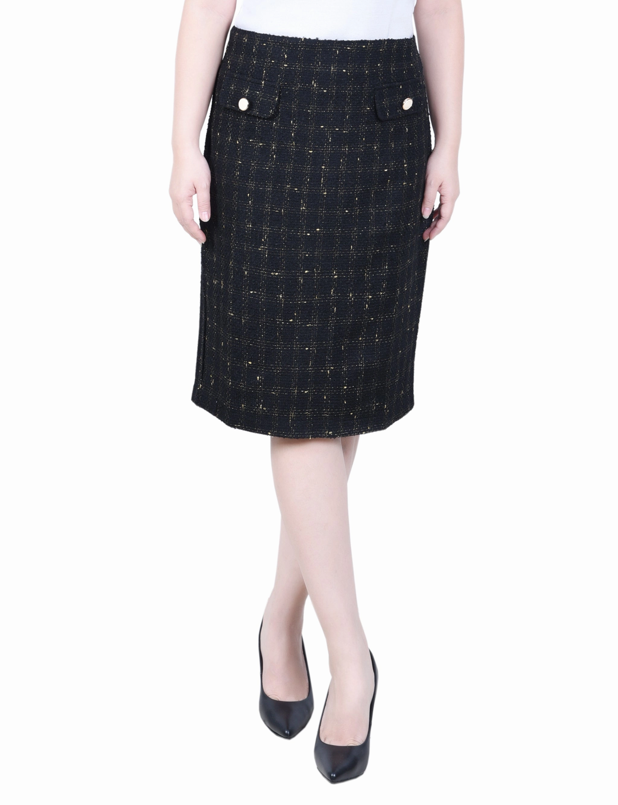 Lightweight Lining Slim Double Knit Skirt