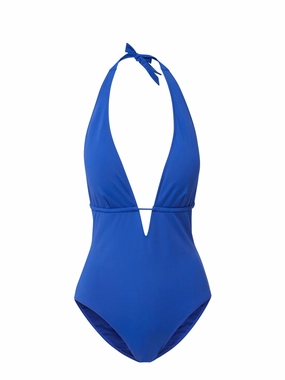 Elizabeth One Piece Cobalt Sunny Vibes Non Restrictive Leg Openings