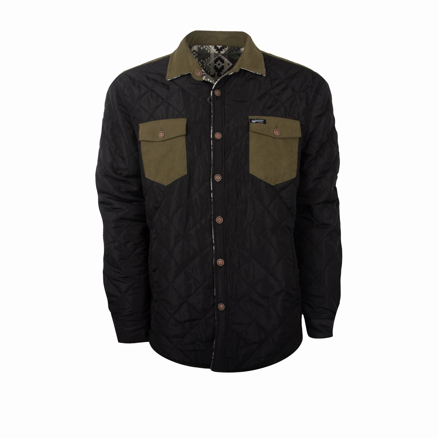 Seamless Technology STS Ranchwear Mens Everette Reversible Olive/Khaki Poly/Cotton Cotton Jacket