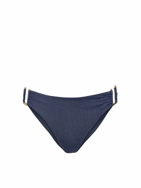 Double Layered Panels Layla Bottom In Indigo Twill