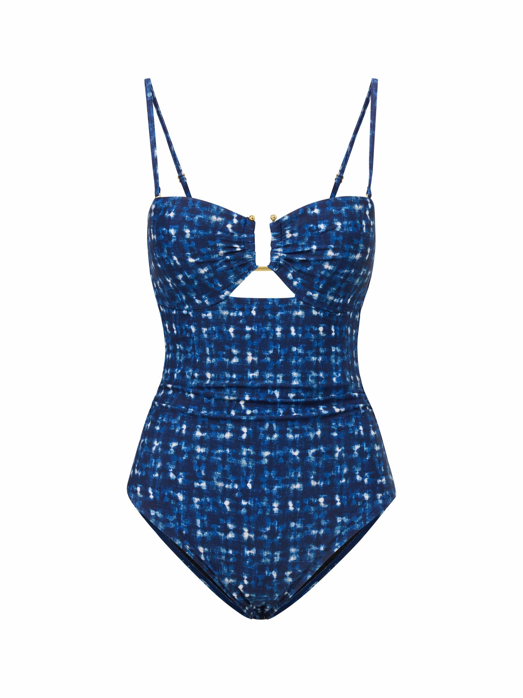 Swim Style Compact Design Juliette One Piece In Denim Noir