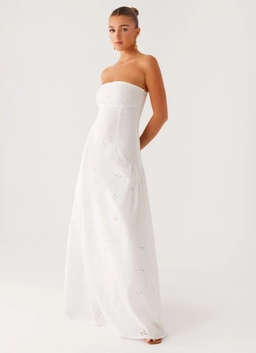 Sunkissed Maxi Dress - Ivory Bohemian style