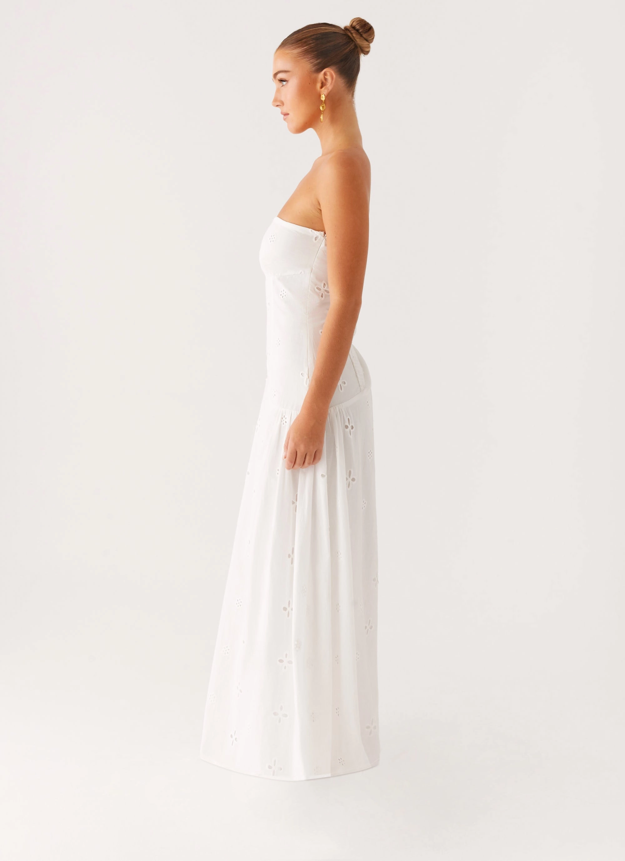 Flattering Shape Wear Sunkissed Maxi Dress - Ivory