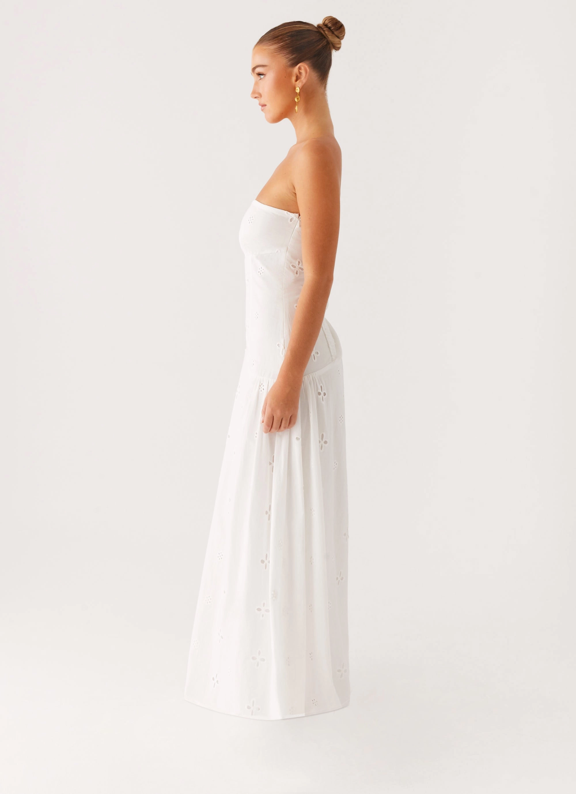 Understated Charm Sunset Hour Sunkissed Maxi Dress - Ivory