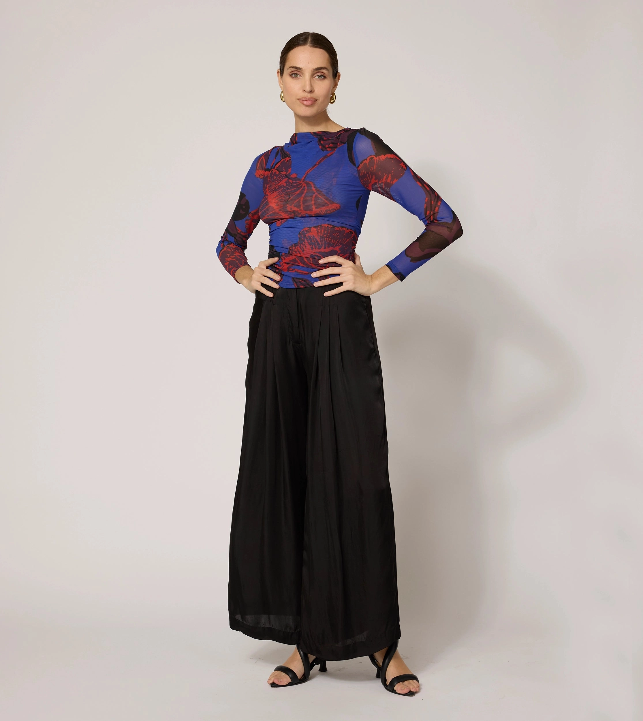 Remy Top | La Rouge Athletic Wear High Collar Design