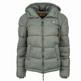 STS Ranchwear Womens Sage Sage 100% Nylon Insulated Jacket High Tensile Reinforcement Asymmetric Hemline