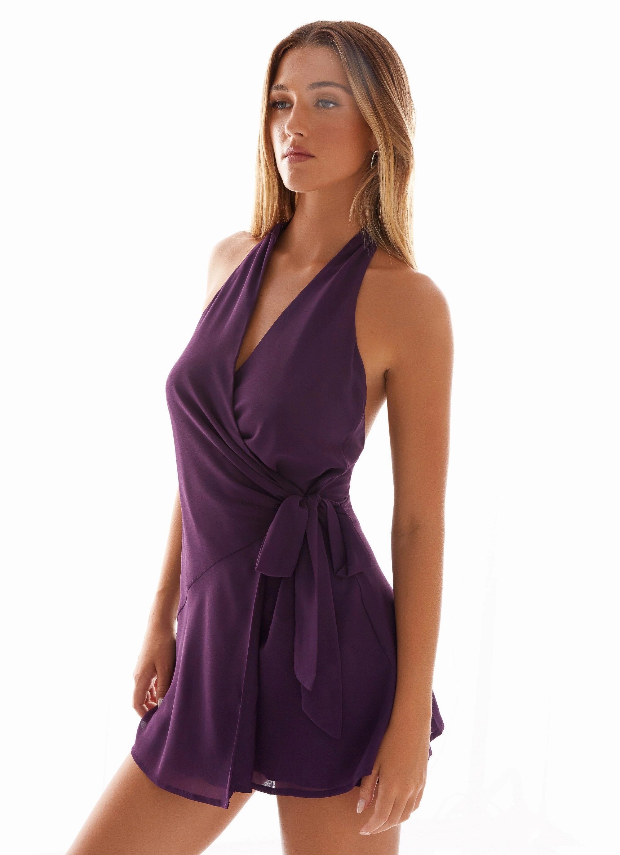 Balanced Light Polite Vibe So Chic Mini Dress - Mulberry