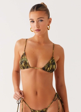 Soffa Bikini Top - Cyber Floral Floral-Motif Swim Gear