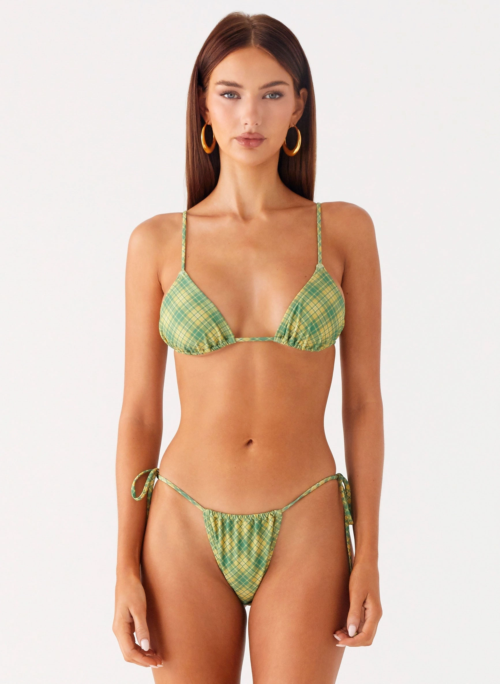 Soffa Bikini Top - Jungle Check Non Irritating Tagless Design