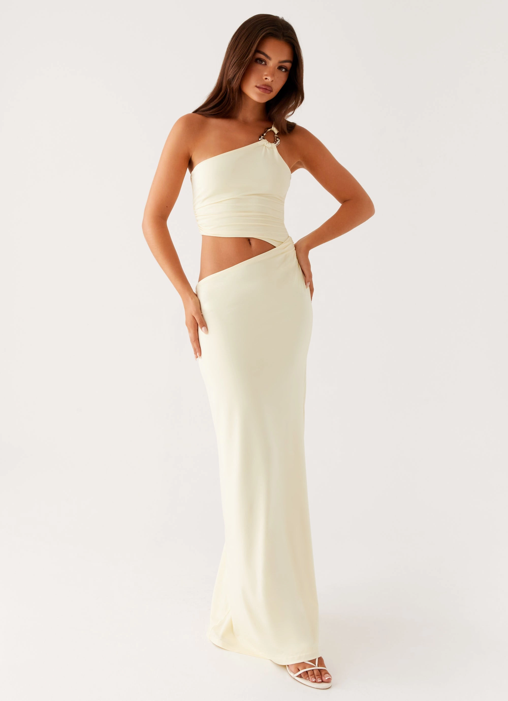 Peta Maxi Dress - Yellow Sophisticated Appeal Comfort Layer
