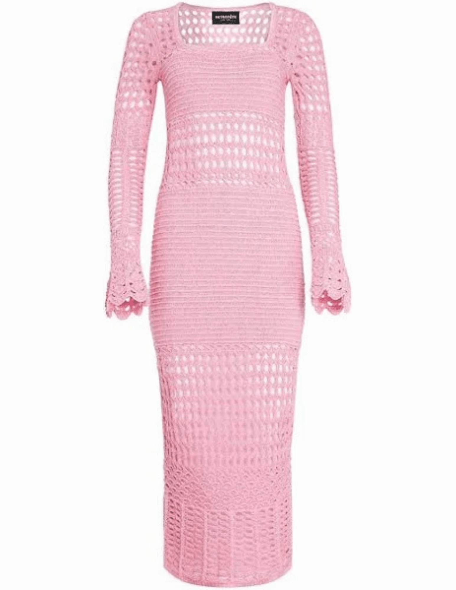 Smooth Finish Retrof??te Airie Knit Crochet Midi Dress