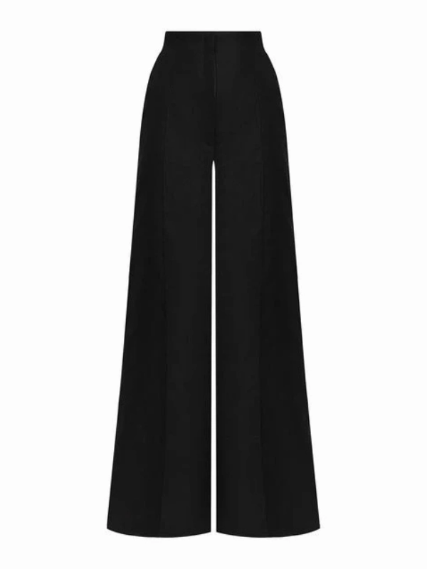 Side zipper Low Bulk Material Encontrate Pants in Black