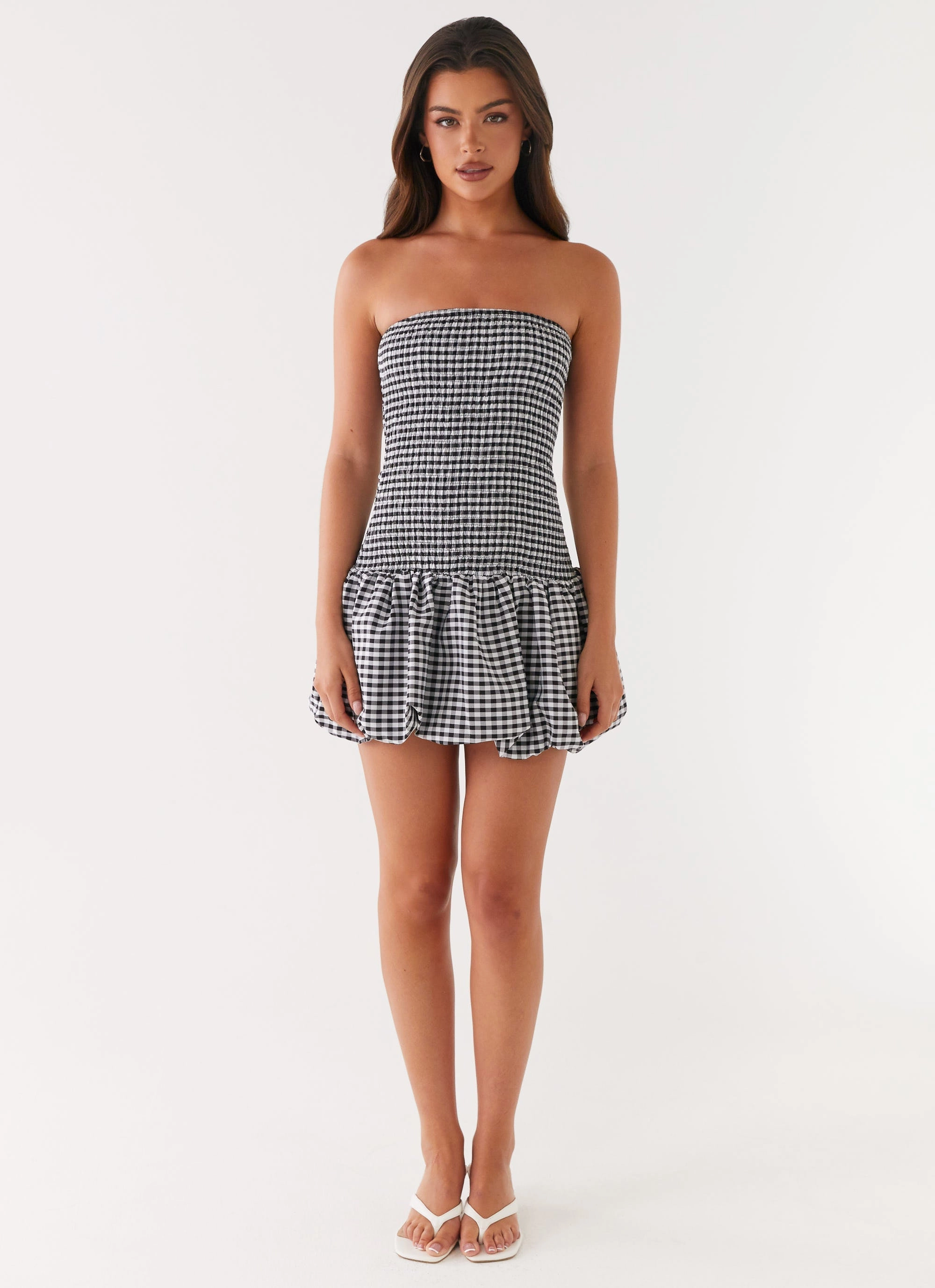 All Occasion Minimal Mood Martell Mini Dress - Black Gingham