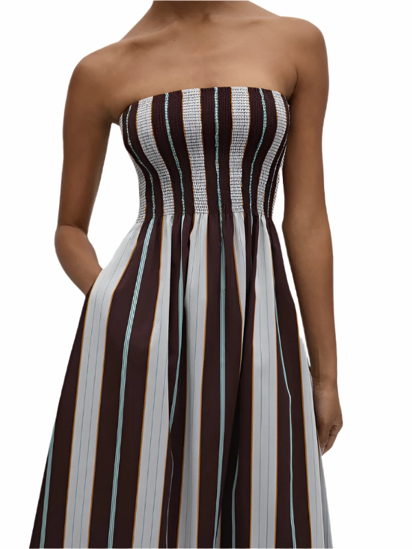 Relaxed Movement Sanya Maxi Dress in Athens Stripe