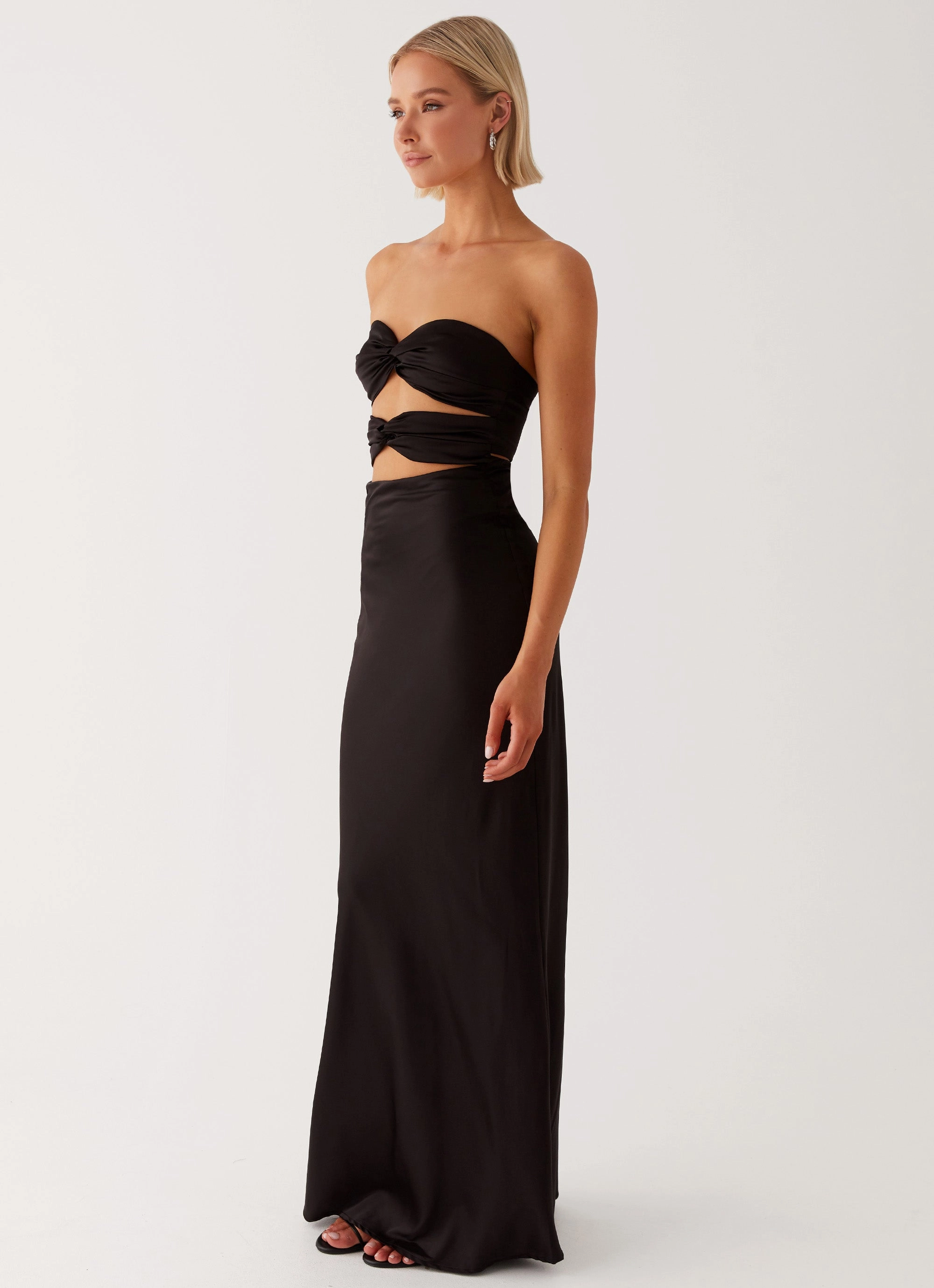 Elegant Look Tianna Strapless Maxi Dress - Black