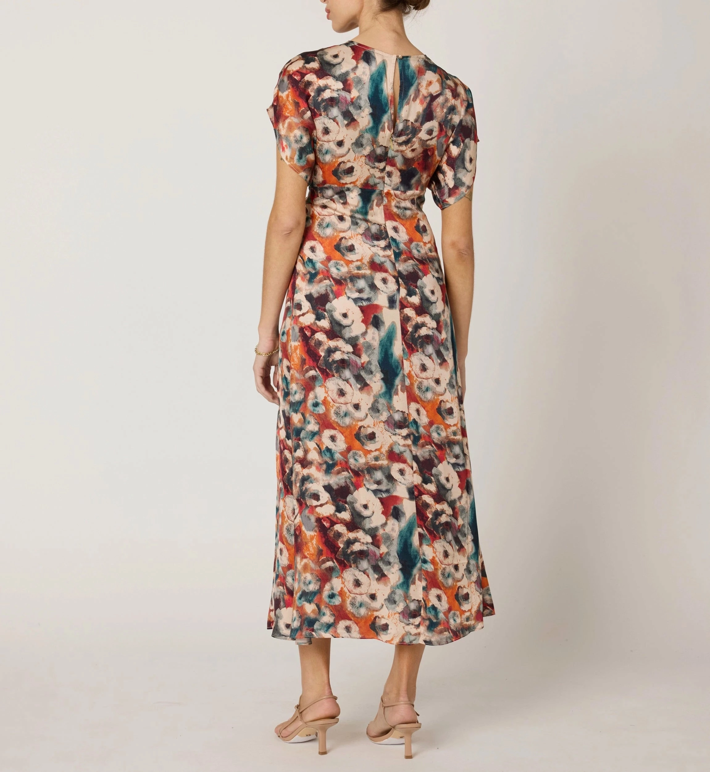 Gia Ankle Dress | Tamayo Stretchable Blend Printed top