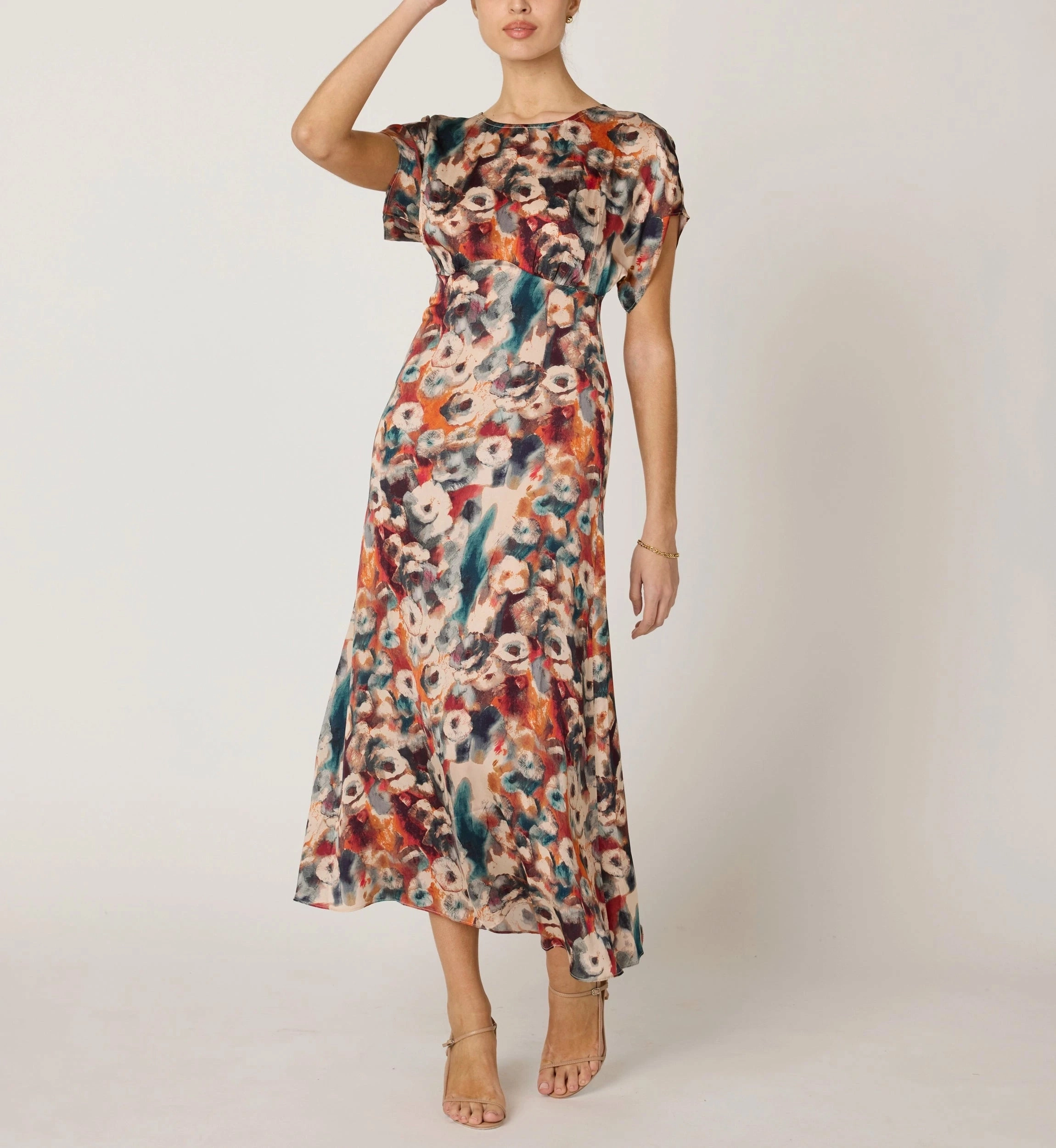 Gia Ankle Dress | Tamayo Calm Grace Vibrant Form