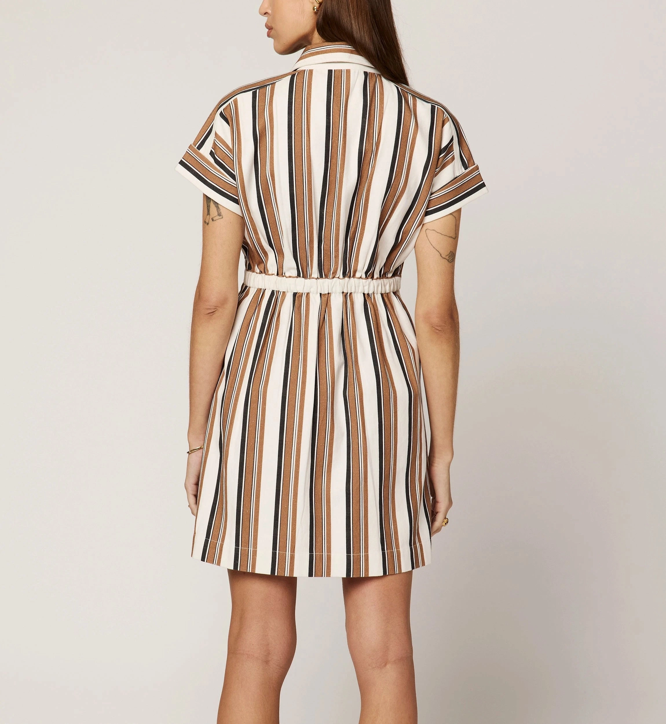 Casual dress BreathableMaterial Sable Mini Dress | Giatta Stripe