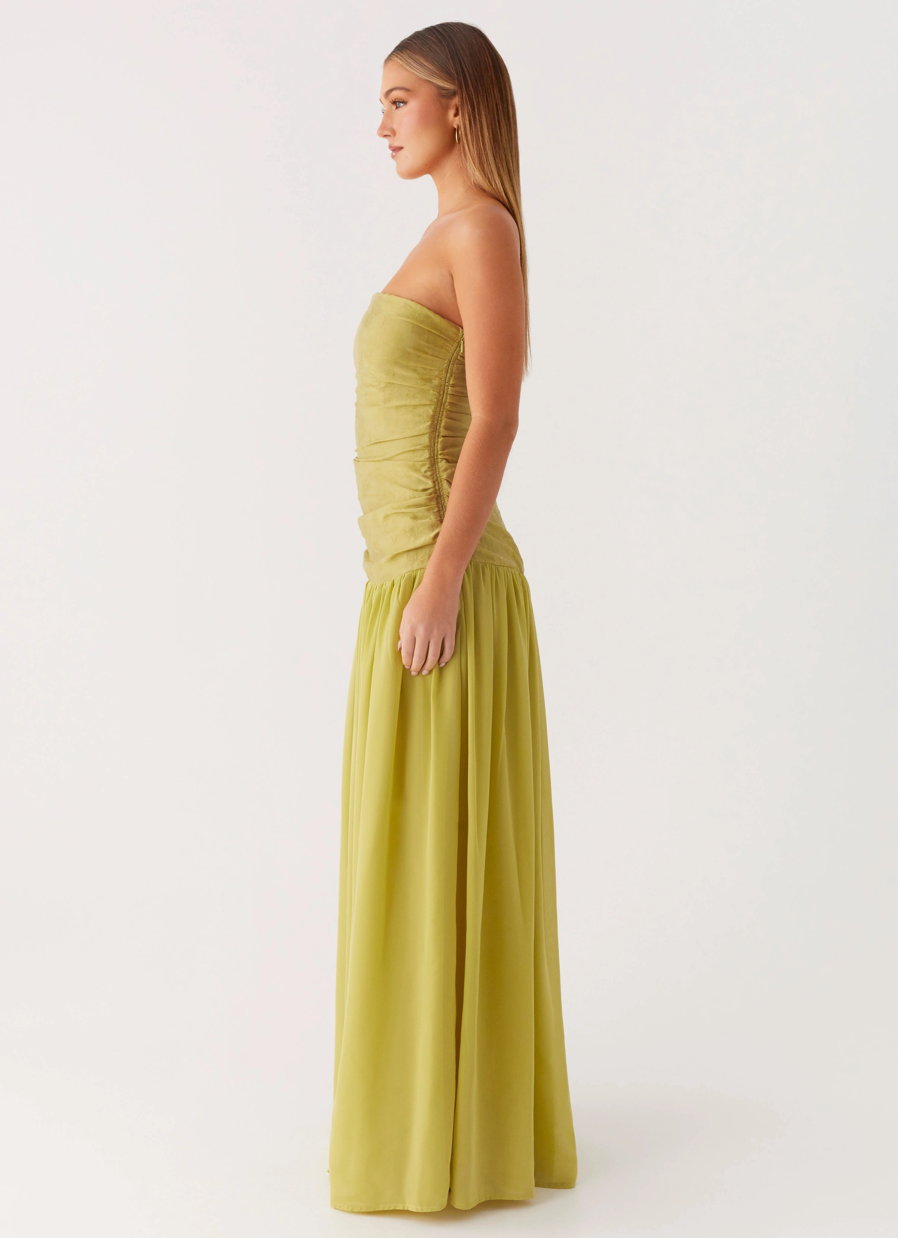 Dreamer Maxi Dress - Lime Zest Boho Tone