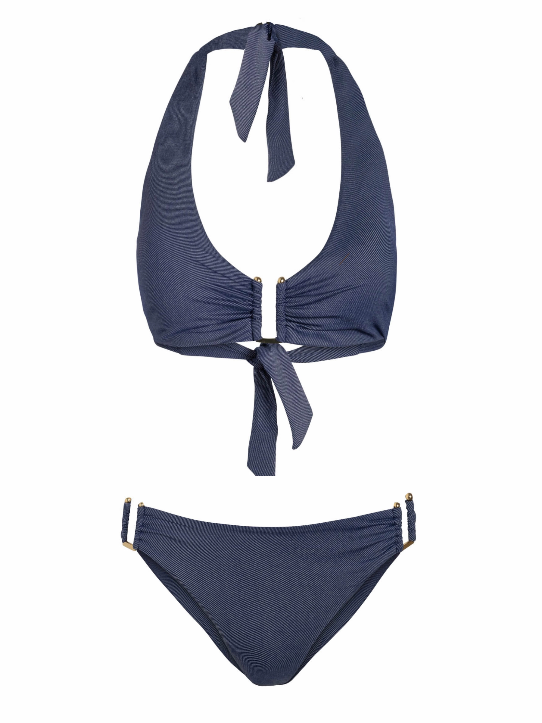 Sporty-Chic Shana Top   Layla U Bottom In Indigo Twill