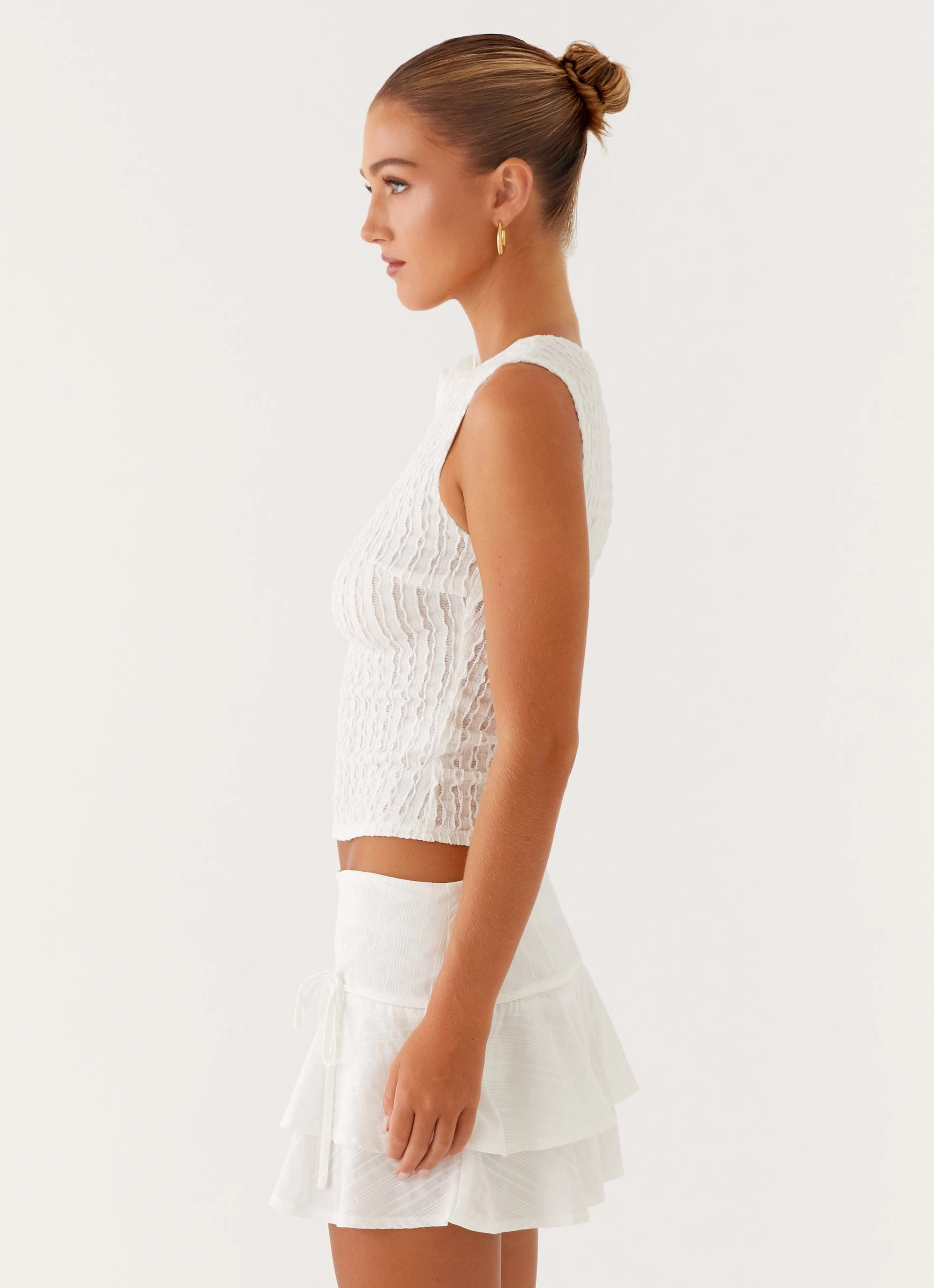 TearResistantWeave Lisbon Tank Top - White